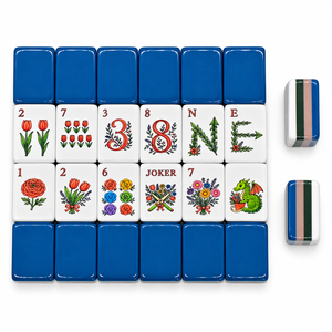 Elegantes Fichas de Mahjong Acrílicas, 160 Piezas, Grabado de Cuatro Capas, Juego Completo de Mahjong Americano para Noche de Damas - Product Image 1