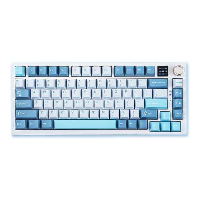 MATHEW MK75 Plus Customized Mechanical Keyboard Hot Swap 75% Layout With Display GASKET Structure for MAC/Win Gaming Keyboard