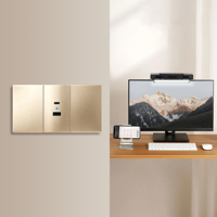 Enchufe FUTINA Estándar Italiano de 48 mm y 20 W con Puerto USB-A+C y Lámpara, Material Ignífugo de PC/Metal, Modelo Residencial, 110-220 V, 40 000 Ciclos
