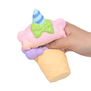 Cartoon Unicorn Ice Cream <b>Squishy</b> Pu Stress Relief Toy For Kids 5 7 Years Unisex Fidget Toy Gift - Product Image 2