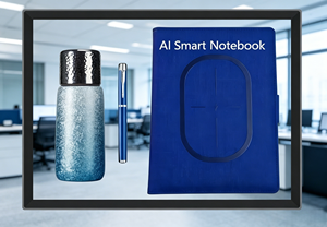 Coffret Cadeau d'Affaires <span class=keywords><strong>de</strong></span> Luxe : Carnet Intelligent IA en Cuir PU avec Logo Personnalisé, Stylo et Tasse Isotherme – Idéal Fête des Pères et Thanksgiving - Product Image 1