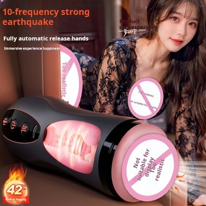 Vibration 4 Länder Aussprache Heizung Flugzeug becher Saugnapf Erwachsene Sexuelle Produkte Männer <span class=keywords><strong>Masturbation</strong></span> Gerät Handbuch Tasse - Product Image 5