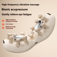 Masseur oculaire chaud et froid à semi-conducteurs, 12 têtes de massage, musique Bluetooth, guide vocal, appareil de soin des yeux rechargeable