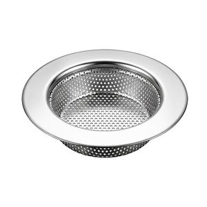 Crépine de lavabo ronde en acier inoxydable, panier de vidange anti-colmatage, séparateur de déchets de cuisine - Product Image 1