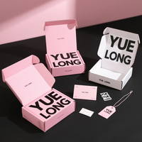 Boîte d'expédition en carton ondulé personnalisée de haute qualité avec logo imprimé pour robe, perruque, ensemble de soins de beauté, cosmétiques, maquillage, coffret cadeau
