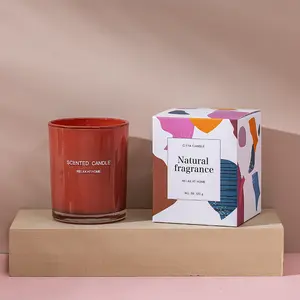 Hot Sale Popular Fashionable Multi Colorful Soy Wax Spiritual Scented Candle With Custom Jar And Color