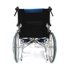 Fauteuil roulant manuel pliable personnalisable, ultra-léger, avec cadre en acier carbone, à propulsion manuelle, pour les personnes âgées et les personnes handicapées - Product Image 3