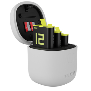 Cargador Telesin Go Pro 12 Allin Box, Juego de 2 Baterías de Litio y Cargador para Cámara <span class=keywords><strong>GoPro</strong></span> Hero9/10/11/12 - Product Image 1