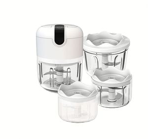 Gadgets de cuisine, mini robot culinaire électrique 250 ml, mixeur à ail, USB sans fil, plastique écologique - Product Image 1
