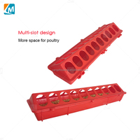 ZZ LMB19 Mangeoire en plastique pour volailles, cailles, oiseaux, pigeons, ferme, 20 trous, mangeoire pour poussins d'un jour, mangeoire à nourriture pour pigeons