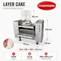 Machine à faire des gâteaux et des crêpes en acier inoxydable, mini, entièrement automatique, à mille couches, haute productivité