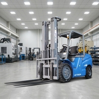 Montacargas Eléctrico de Litio Liftron CPD35L de 3500 kg con Eje Largo para Transporte de Paneles de Construcción y Carga