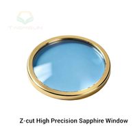 Z-cut High Precision Sapphire Optical Window Ra 0.2nm S/D 10/5 Custom Large Diameter 300mm for Laser & IR Sensor