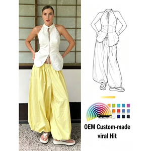 VV New Cotton Style 2026 Spring Summer Street Trend Casual Lazy Wide-leg Loose <strong>Trousers</strong> <strong>for</strong> <strong>Women</strong> - Product Image 1