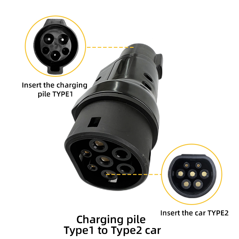 Adaptador de carregador ev portátil J1772 de 60a para Type2 ev charger de 250v para carro TESLA