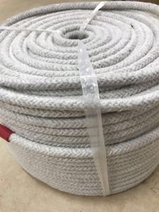 เชือกใยอะลูมิเนียมซิลิเกตถัก ขนาด 20 มม. เชือกใยเซรามิก/ไฟเบอร์กลาส รูปทรงกลม/สี่เหลี่ยม สำหรับซีลปะเก็นทนอุณหภูมิสูง - Product Image 2