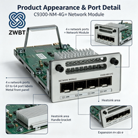 Nouveau module d'extension réseau SFP 4 ports 1G Catalyst 9300 C9300-NM-4G= avec bande passante de liaison ascendante aggregée de 4 Gbit/s – En stock