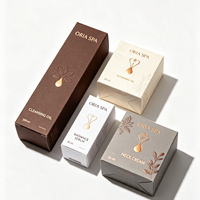 Caja de Papel Cosmética Profesional con Diseño Plegable, Marca en Relieve y Acabado de Superficie Premium