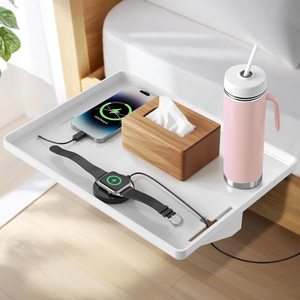 Étagères latérales pour lits superposés, supports <span class=keywords><strong>de</strong></span> rangement <span class=keywords><strong>de</strong></span> chevet à clipser, organisateur <span class=keywords><strong>de</strong></span> plateau pour tête <span class=keywords><strong>de</strong></span> <span class=keywords><strong>lit</strong></span> Articles essentiels pour les dortoirs d'université - Product Image 1