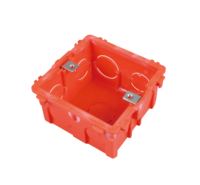 Boîtier de jonction en PVC Baili 86 Type pour montage en surface, blanc, pour interrupteur et prise, simple, double ou triple, à poser en dessous de la plaque.
