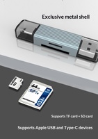 Station d'accueil multiport tout-en-un avec lecteur de cartes TF/SD, USB 3.0, sortie AC, adaptateur pour téléphone portable en alliage d'aluminium