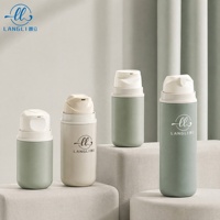 Flacon pompe sans air en PP, couleur personnalisée, base ronde, OEM ODM, étiquette privée, emballage cosmétique et soin de la peau, 30ml 50ml 80ml 100ml 120ml 150ml