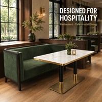 Chaises et tables en gros pour restaurants, tables en pierre frittée et banquettes en vrac pour chaînes de restaurants et projets hôteliers