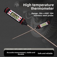 Thermomètre alimentaire numérique avec sonde longue, thermomètre de cuisine à lecture instantanée pour la cuisson, les bonbons, la viande, le barbecue, la mesure de la température des liquides