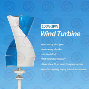 100W-1KW Sistema doméstico Adecuado Generador de turbina eólica de eje vertical 200W 300W 400W 500W Generadores de viento - Product Image 3