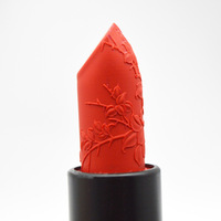 Nouvelle coque de rouge à lèvres en silicone sculptée en forme de camélia avec moule en silicone, fabriquée à Dongguan