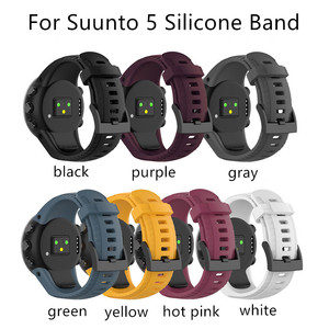 เปลี่ยนสายรัดข้อมือยางซิลิโคนปรับสายสำหรับ <span class=keywords><strong>SUUNTO</strong></span> <span class=keywords><strong>5</strong></span>นาฬิกาสมาร์ทด้วยเครื่องมือ - Product Image 6