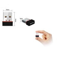 Adaptador WiFi USB RTL8188 de 150 Mbps, Adaptador de Tarjeta de Red Inalámbrica, Dongle WiFi para Computadora de Escritorio, Portátil, PC, Windows RTL818