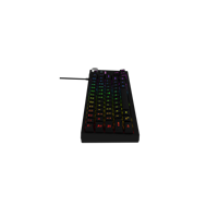 Aikun Keyboard Keyboard Gaming berkabel, 3 lampu latar warna, 70 tombol karet senyap, kompatibel dengan Multi-OS, penyesuaian Volume