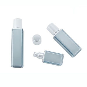 Thân thiện với môi trường trắng vuông Acrylic Lotion chai Set rỗng chăm sóc da bao bì mỹ phẩm với nắp vặn để sử dụng làm đẹp - Product Image 4