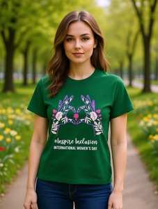 T-shirt Crop Top da Donna a Maniche Corte con Stampa Lettering, Girocollo Casual, 100% Cotone, Vestibilità Jersey Primavera Estate - Product Image 2