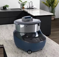 Mélangeur de nourriture électrique économe en énergie 150W 3L en acier inoxydable support de bol de mélange/structure de table contenu de pétrissage automatique