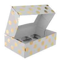 Boîte à cupcakes décorative avec inserts personnalisables pour événements spéciaux