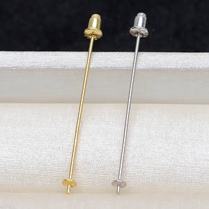 Broche Versátil de Plata S925 para Perlas DIY, Broche de Una Sola Palabra para Mujer con Soporte Vacío, Elegante Joyería de Perlas DIY - Product Image 3