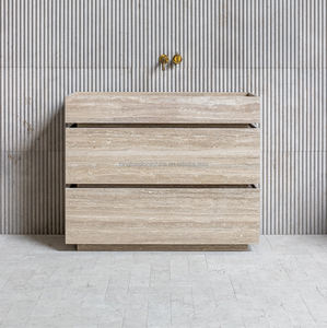 Lavabo en marbre vert personnalisé, <span class=keywords><strong>meuble</strong></span> de salle de bain en marbre <span class=keywords><strong>avec</strong></span> lavabo, vasque de salle de bain en pierre naturelle, vasque en marbre - Product Image 4
