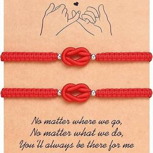 <span class=keywords><strong>Bracelet</strong></span> tressé en forme de bande de Möbius à l'infini tendance 2025 pour couple, 2 pièces, connexion éternelle, ensemble de bijoux pour couples amoureux - Product Image 1