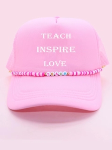 ห่วงโซ่แฟชั่นหมวก2025ทรูเกอร์ตกแต่งพร้อมตัวอักษรผสมไข่มุกทรูเกอร์ - Product Image 4