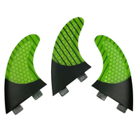 Aileron de planche de surf UPSURF FCS en fibre de carbone nid d'abeille, ensemble de trois ailerons pour votre planche de surf