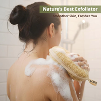 Éponge exfoliante naturelle en loofah pour le corps et le visage, 100% végétale, biodégradable, pour une peau lisse et éclatante, OEM