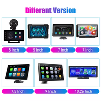 Écran portable IPS de 10,26 pouces, écran sans fil CarPlay, lien Android pour rétroviseur de voiture, affichage HD universel, autoradio multimédia