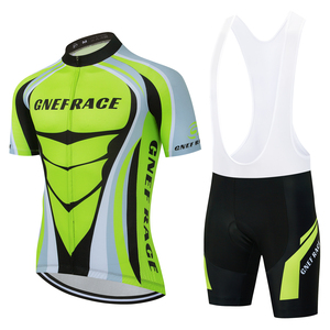 Combinaison de cyclisme respirante, à séchage rapide, légère, grande taille, manches courtes, anti-UV, extensible dans quatre directions, avec short à bretelles, pour loisirs et sports décontractés - Product Image 2