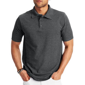 Polo à manches courtes pour homme en coton respirant, idéal pour le golf, les occasions décontractées et les affaires, avec broderie personnalisable, haute qualité - Product Image 2