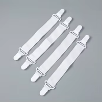 Attaches élastiques antidérapantes blanches pour draps et couvertures – Fixations pour matelas et articles ménagers divers