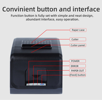 3 zoll 80mm POS Thermal Receipt Printer mit Auto-Cutter Serial USB Ethernet