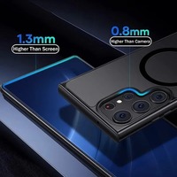 Nouveauté Coques de téléphone portable magnétiques anti-empreintes digitales antichoc pour Samsung Galaxy S24 Ultra S23 S22 Plus S23 FE