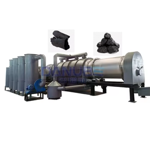 Extrusora de biomasa de bajo costo Agro Shisha Briqueta de carbón Fabricación de horno de carbonización de plantas - Product Image 1